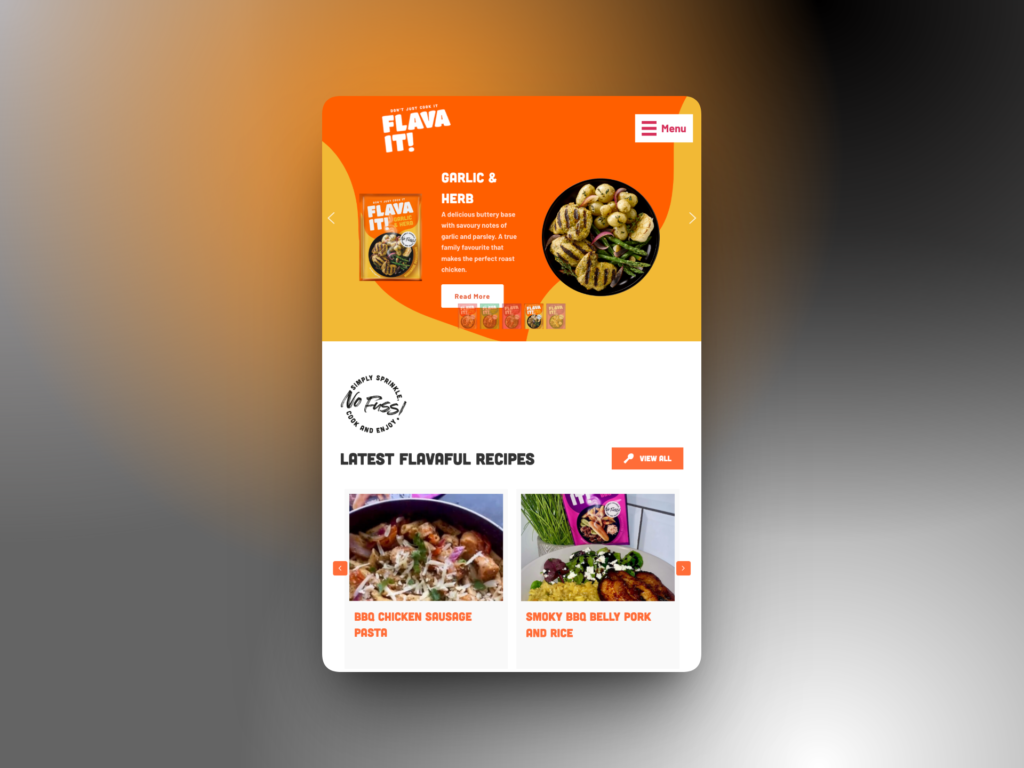 Flava It seasoning and recipe website