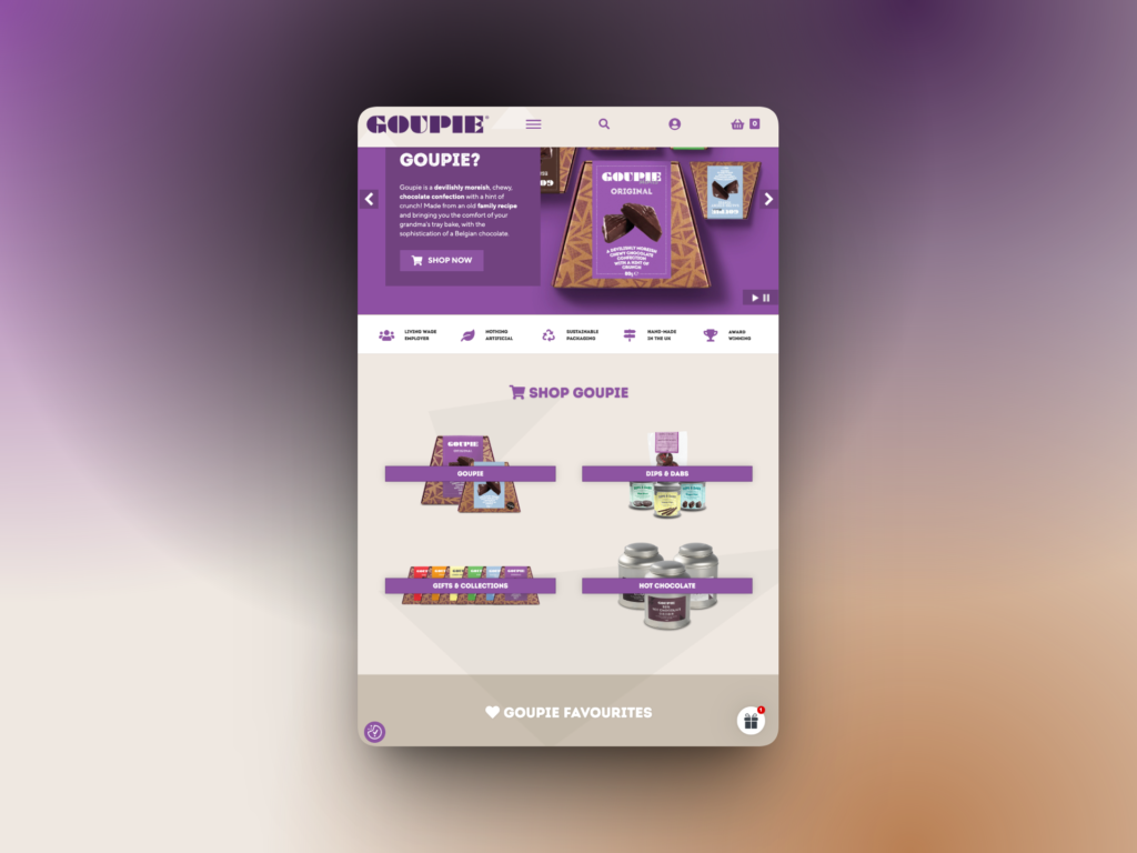 Goupie Chocolate brand