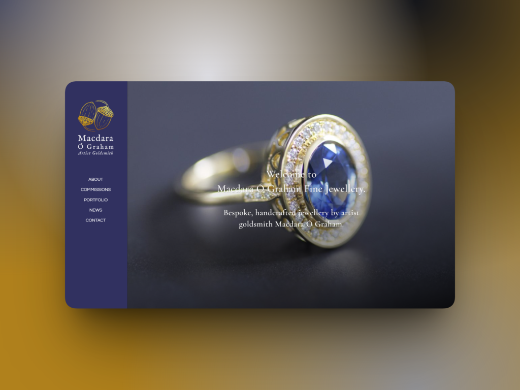 Fine jeweller and goldsmith Macdara Ó Graham.